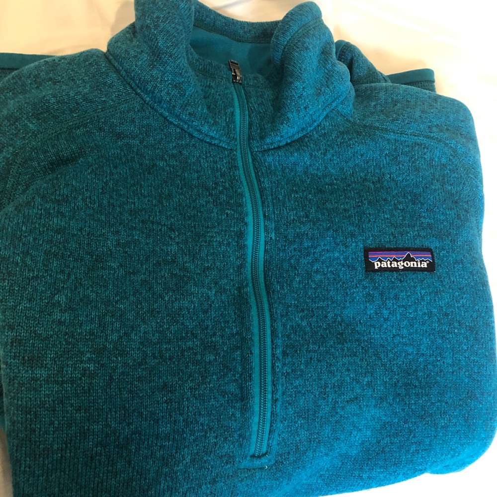 Patagonia Teal Women’s Quarterzip Sweater